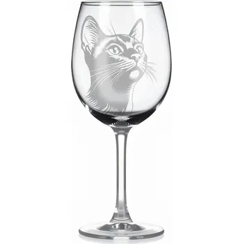 Sklenice Sklenice na víno s kočkou – motiv 130