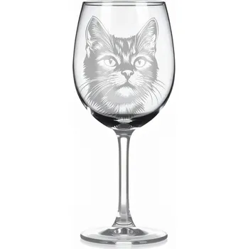 Sklenice Sklenice na víno s kočkou – motiv 80