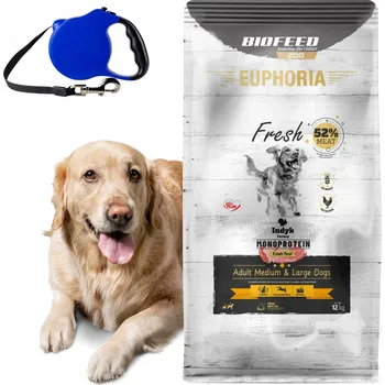 Krmivo pro psa EUPHORIA Krmivo pro velkého psa M/L bezobilné, monoproteinové Krůta 12 kg + VODÍTKO