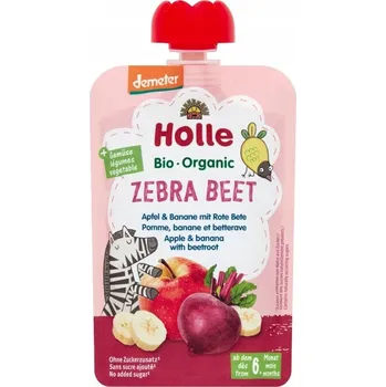 Řepa pyré Zebra Jablko a banán s červenou řepou Holle