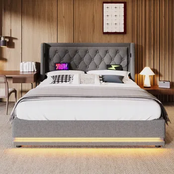 Postel Jednolůžková dřevěná postel Arhatreya 180x200 cm šedá