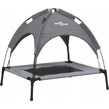 Pelíšek pro psa vidaXL Pelíšek pro psy se stříškou antracit oxfordská tkanina a ocel [172593]