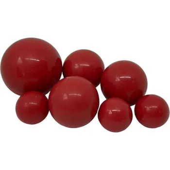 I love Cakes, vyrobeno v EU Čokoládové koule 7ks červené - K Decor | Skvělé pro Váš domácí dort