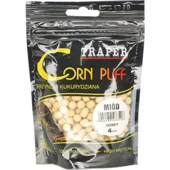Návnadová surovina Traper CORN PUFF Plovoucí Nástraha Miód (Med) 4mm