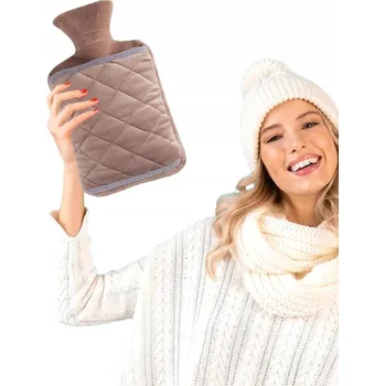 Termofor PLYŠOVÝ TERMOFOR GUMOVÝ V SAMETOVÉM OBALU 2000 ml 2L