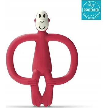 Smyslové kousátko Matchstick Monkey silikonové červené