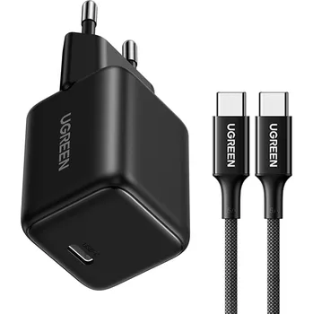 NABÍJEČKA UGREEN X513 30W GAN USB-C + KABEL 1M ČERNÁ