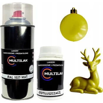 Barva ve spreji Matný lak ve spreji na figurky, skleněné a keramické ozdoby RAL 1027