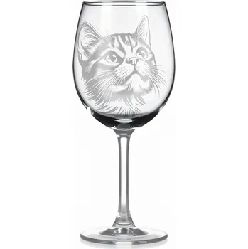 Sklenice Sklenice na víno s kočkou – motiv 153