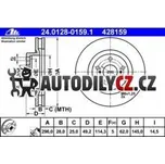 P/L brzdový kotouč ATE, AT 428159