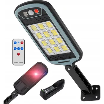 Venkovní osvětlení SOLÁRNÍ LED LAMPA ULICE HALOGENOVÁ + DÁLKOVÉ OVLÁDÁNÍ