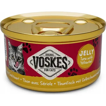 Krmivo pro kočku Voskes mokré krmivo pro pro kočky s tuňákem a žlutoocasým Krmivo 85g