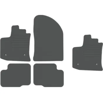 autokoberec Kobercové rohožky Edecor velurové 5 ks