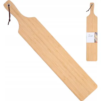 DESKA DO SERWOWANIA serów i wędlin długa bambusové dřevěné podnos 75 cm