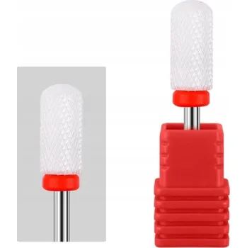 Pouzdro na mobilní telefon Keramická fréza kulička na kůžičky jemná červená Válec hybridní gel frézy
