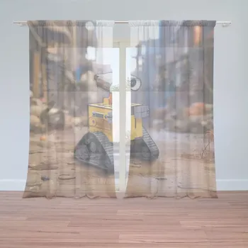 Záclona Sablio Záclony Wall-E robot Město: 2ks 150x250cm