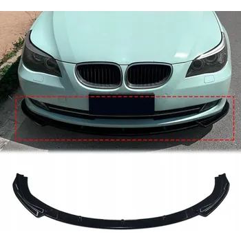 autokoberec BMW E60 E61 2008-2010 ČERNÝ LESK PŘEDNÍ LÍZÁTKO SPLITTER PRO STANDARDNÍ NÁRAZNÍK