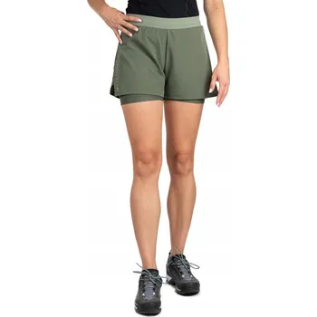 Dámské kraťasy DYNAFIT Dámské běžecké Kraťasy Alpine Pro 2v1 Shorts Women zelené, velikost L