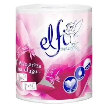 Utěrka Papírové utěrky celulóza Elfi v balení 1 ks bílé