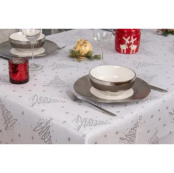 ubrus Vánoční běhoun na stůl sváteční hvězda 40x180 SW6