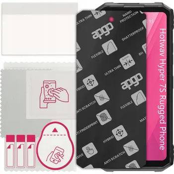 Pouzdro na mobilní telefon Sklo Hybridní MATNÉ pro Hotwav Hyper 7S Rugged Phone, tvrzená náhrada