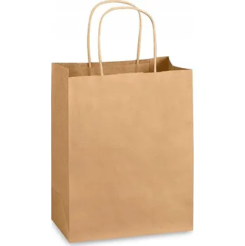 Obraz Papírová Eko Taška Šedá 30x17x34 cm 10 ks