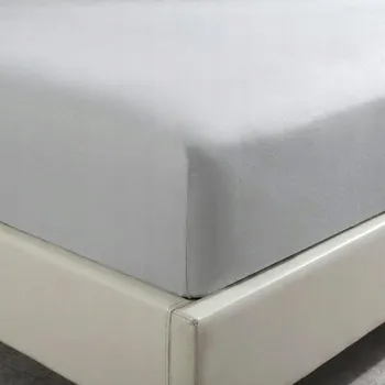 Prostěradlo Prostěradlo z bavlněného saténu s gumou 120x200 SIN šedé