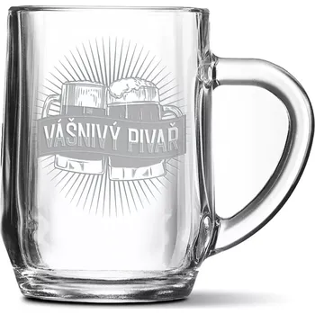 Sklenice Sablio Půllitr Vášnivý pivař: 0,5