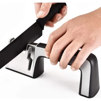 BROUSEK TROJFAZOVÁ BROUSKA 4V1 NA KUCHYŇSKÉ NOŽE A NŮŽKY