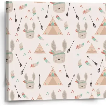 Obraz Sablio Obraz Zajíček indián - 110x110 cm