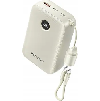 Powerbanka Powerbank Vention 20000mAh 2 x USB-C 1x USB-A s displejem 22,5W béžový