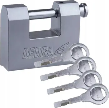 Visací zámek 50 mm na klíč Dedra