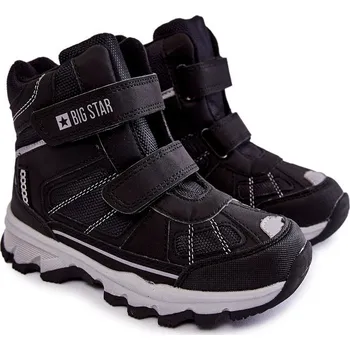 Dámská zimní obuv Dětská Trapery Memory Foam Big Star KK374157 Černe 34