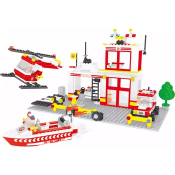 ostatní stavebnice Kompatibilní stavebnice Bloxo hasičská stanice 368 ks
