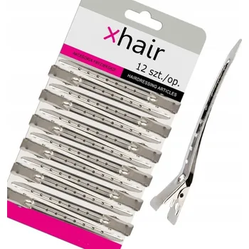 Sponky do vlasů xhair 12 ks stříbrné