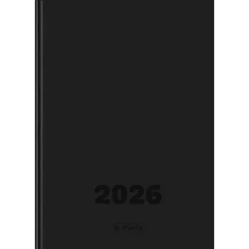 Diář Knižní diář A5 denní pro šéfa DTP černý Herlitz