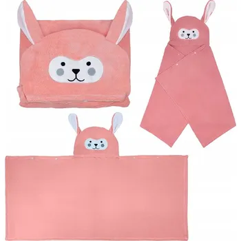 RUČNÍK PRO DĚTI VE TVARU ZVÍŘÁTKA - růžový