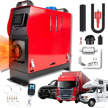 Průmyslové topidlo Naftové topidlo s odvodem spalin 8kW Topení nezávislé na provozu motoru Ventilátor 12V