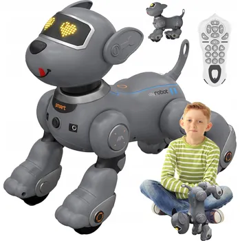 Robot ROBOTICKÝ PES NA DÁLKOVÉ OVLÁDÁNÍ PROGRAMOVATELNÁ HRAČKA STEM PRO DĚTI