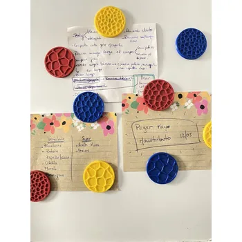 Dekorativní magnet Magnetky Voronoi – sada 9 ks