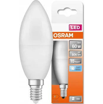 Žárovka LED žárovka E14 B35 7W = 60W 4000K OSRAM STAR
