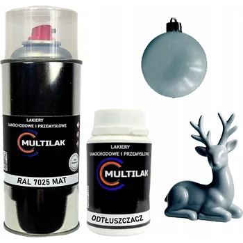 Barva ve spreji Matný lak ve spreji na figurky, skleněné a keramické ozdoby RAL 7025