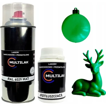 Barva ve spreji Matný lak ve spreji na figurky, skleněné a keramické ozdoby RAL 6029