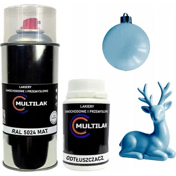 Barva ve spreji Matný lak ve spreji na figurky, skleněné a keramické ozdoby RAL 5024