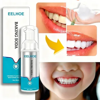 Dentální hygiena Zubní pasta s jedlou sodou v pěně pro hloubkové čištění a odstranění zubního plaku