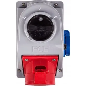 Elektrická zásuvka Hermetická Elektrická Zásuvka Pce , šedá