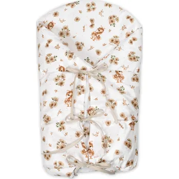 Zavinovačka Klasická retro zavinovačka LALLY šněrovací s výplní, Kačenky, béžová/bílá