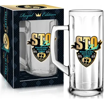 Sklenice Royal Edition – Pivní Sklenice na pivo 500 ml – Sto let