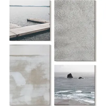 Obraz Sada obrazů pro dekoraci galerie – Abstrakce, moderní design, textury