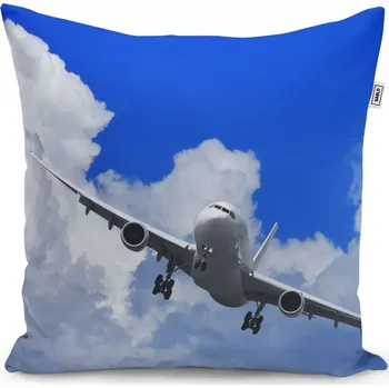 Polštář Sablio Polštář Letadlo při přistání - 40x40 cm